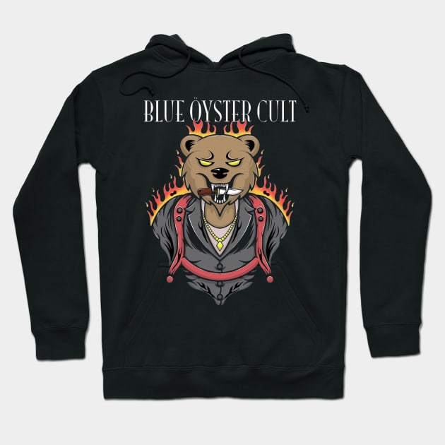 Blue oyster cult bear Hoodie by PROALITY PROJECT